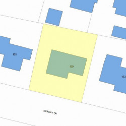 159 Fairway Dr, Newton, MA 02465 plot plan