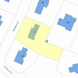 116 Dartmouth St, Newton, MA 02465 plot plan