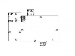 20 Wetherell St, Newton, MA 02464 floor plan