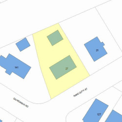 27 Randolph St, Newton, MA 02461 plot plan