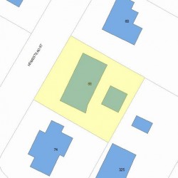 66 Homestead St, Newton, MA 02468 plot plan