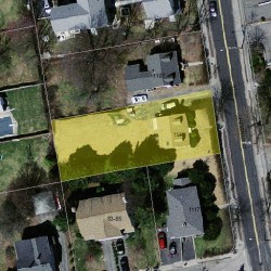 1111 Chestnut St, Newton, MA 02464 aerial view