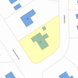 15 Van Roosen Rd, Newton, MA 02459 plot plan