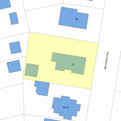 67 Brookside Ave, Newton, MA 02460 plot plan