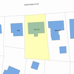 540 Commonwealth Ave, Newton, MA 02459 plot plan