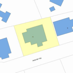 11 Fairview Ter, Newton, MA 02465 plot plan