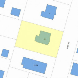 21 Talbot St, Newton, MA 02465 plot plan