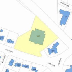 1697 Beacon St, Newton, MA 02468 plot plan