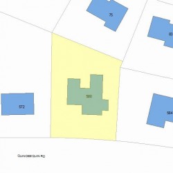 580 Quinobequin Rd, Newton, MA 02468 plot plan