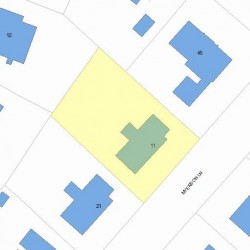 11 Myerson Ln, Newton, MA 02459 plot plan