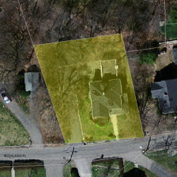73 Rockland Pl, Newton, MA 02464 aerial view