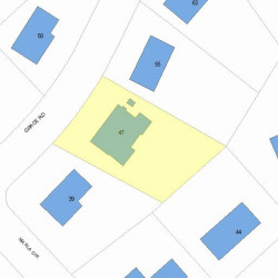 47 Grace Rd, Newton, MA 02459 plot plan