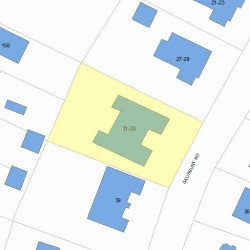 33 Salisbury Rd, Newton, MA 02458 plot plan