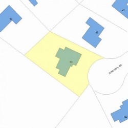 53 Dorothy Rd, Newton, MA 02459 plot plan