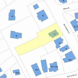 28 Woodward St, Newton, MA 02461 plot plan