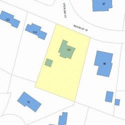 106 Berkeley St, Newton, MA 02465 plot plan