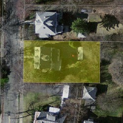 66 Cedar St, Newton, MA 02459 aerial view