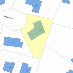 19 Treeland Cir, Newton, MA 02458 plot plan