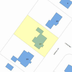 227 Wiswall Rd, Newton, MA 02459 plot plan
