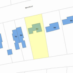 692 Beacon St, Newton, MA 02459 plot plan