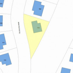 110 Manchester Rd, Newton, MA 02461 plot plan