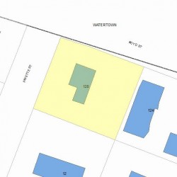 128 Boyd St, Newton, MA 02458 plot plan