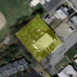 9 Burton Ave, Newton, MA 02458 aerial view