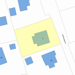 11 Rockland Pl, Newton, MA 02464 plot plan