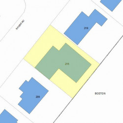 215 Spiers Rd, Newton, MA 02459 plot plan