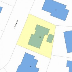 12 Anthony Cir, Newton, MA 02460 plot plan