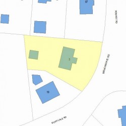 3 Montvale Rd, Newton, MA 02459 plot plan