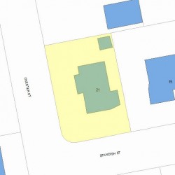 21 Standish St, Newton, MA 02461 plot plan