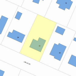 30 Leslie Rd, Newton, MA 02466 plot plan