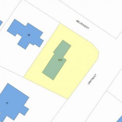 635 Centre St, Newton, MA 02458 plot plan