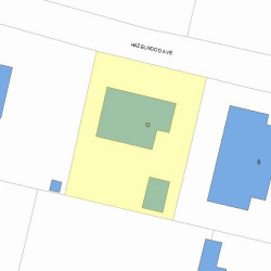 12 Hazelwood Ave, Newton, MA 02465 plot plan