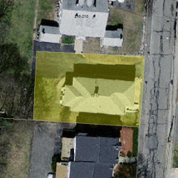 15 Mechanic St, Newton, MA 02464 aerial view