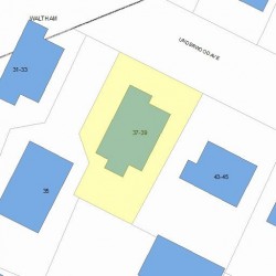 39 Underwood Ave, Newton, MA 02465 plot plan