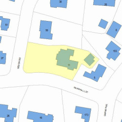 11 Marshall St, Newton, MA 02459 plot plan