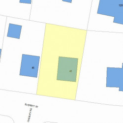 41 Everett St, Newton, MA 02459 plot plan