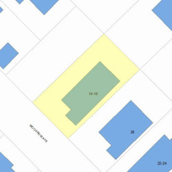 14 Woodrow Ave, Newton, MA 02460 plot plan