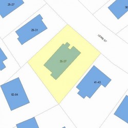 35 Lewis St, Newton, MA 02458 plot plan