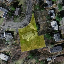 14 Ledgewood Rd, Newton, MA 02461 aerial view