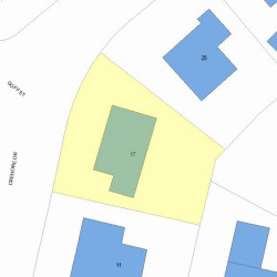 17 Crehore Dr, Newton, MA 02462 plot plan