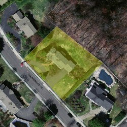 150 Countryside Rd, Newton, MA 02459 aerial view