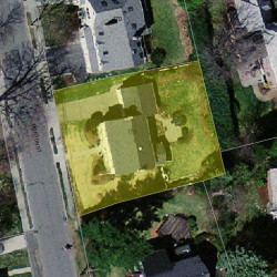 178 Morton St, Newton, MA 02459 aerial view