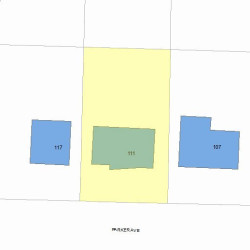 111 Parker Ave, Newton, MA 02461 plot plan