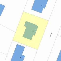 15 York Rd, Newton, MA 02468 plot plan