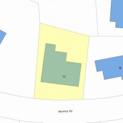 62 Fenwick Rd, Newton, MA 02468 plot plan