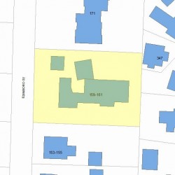 161 Edinboro St, Newton, MA 02460 plot plan