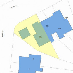 386 Ward St, Newton, MA 02459 plot plan